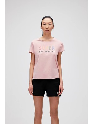 Rafta Bad Bear Kadın Pudra Pembe Tişört Super Tee