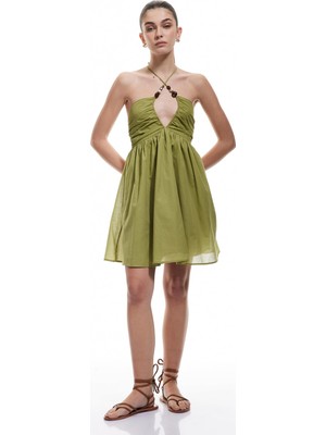 Rafta Koton Halter Neck Mini Beach Dress