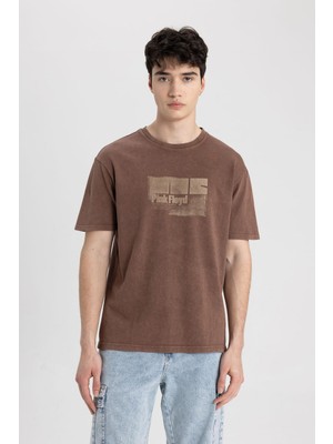 Rafta Defacto Pink Floyd Regular Fit Bisiklet Yaka Kısa Kollu Tişört B8096AX24SM