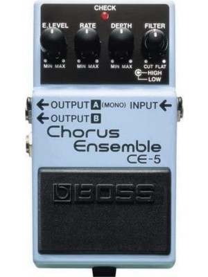 Rafta Boss Ce-5 Stereo Chorus Takımı, Üstün Koro Kompakt Pedal