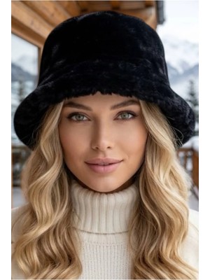 Tezzgelsin Kadın Premium Ayarlanabilir Peluş Kışlık Bucket Kova Şapka