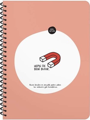 Rafta Keskin Color Hisli Şeyler Hepsi De Beni Bulur Orta Boy Çizgili Defter