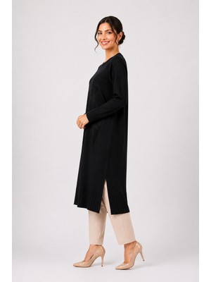 Moda Abad Tbt Önü Çiçek Desenli Merserize Tunik 36231
