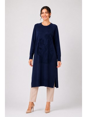 Moda Abad Tbt Önü Çiçek Desenli Merserize Tunik 36231
