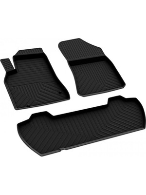 Rafta Ferrous Autoaccessories Peugeot Partner Tepee 2 ile Uyumlu 4d Havuzlu Kauçuk Paspas 2008 2019