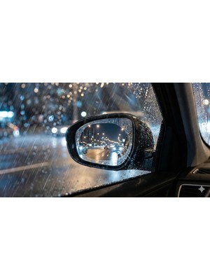 Rafta Vios Store Araç Yan Ayna Yağmur ve Buğu Önleyici Film, Su Geçirmez Nano Koruma, Hd Görüş Sağlayan, Güneş ve Yağışa Dayanıklı, Evrensel Boyutlu (2 Adet)