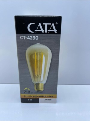 Rafta Cata LED Ampul 8W Rustik CT-4290 Amber Renk