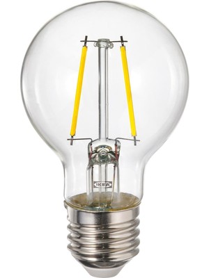 Rafta Ikea Lunnom Serisi, LED Ampul E27, 150 Lm, Işık Rengi: Sıcak Işık (2200 Kelvin) Işık Rengi: Sıcak Işık (2200 Kelvin) #ffffff