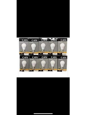 Rafta Cata CT-4277 LED Ampül 6400K 9W E27 Beyaz Işık 10 Adet (9W=60W) 850 Lm