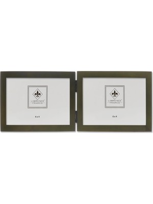 Rafta Lawrence Frames Collection Hinged Double Yatay Wood Picture Frame Gallery, 4 6 Inç, Green