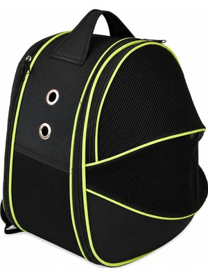 Rafta Xl Fileli Astronot Model Kedi Köpek Taşıma Çantası |10 kg | 32 × 27 × 43 cm - Siyah