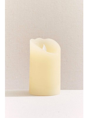Rafta Silindir LED Mum 12.5x7.5 cm