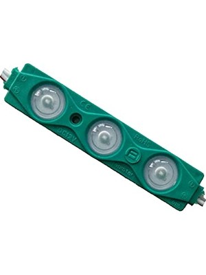 Rafta 10 Adet 1.5W 12V Mercekli Modül LED (Yeşil)