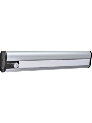 Rafta Osram Linearled Mobile USB LED Gömme Lamba 300, Şarj Edilebilir LED Lamba, Hareket Sensörlü, Alüminyum, IP20, 300 x 50 x 22 Mm, USB Pil, Gümüş