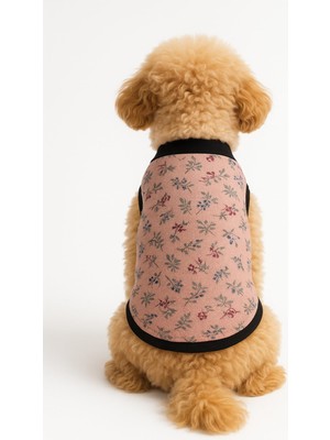 Rafta Monopetz Köpek ve Kedi Atleti Çiçekli, M, CICEKLI01, Pembe