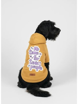 Rafta Mpz Pets Kedi ve Köpek Kıyafeti Hoodie Toxic People, S, Yellow-Toxicpeople-Hoodie, Sarı