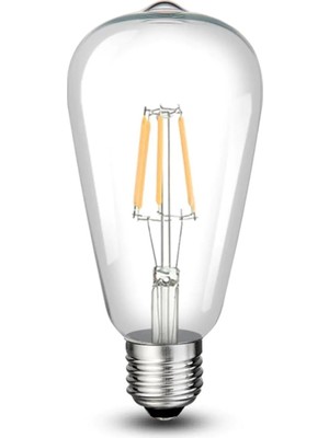 Rafta Cata CT-4353 Edison LED Ampul 8W E27 Duy Günışığı 3200K Rustik Filament