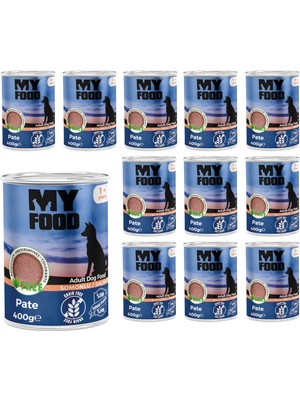 Rafta Myfood Yetişkin Köpek Somonlu Pate 400 gr x 12 Adet