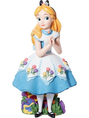 Rafta Enesco Disney Showcase Botanik Alice Harikalar Diyarında Heykelcik, 16,75 Cm, Çok Renkli