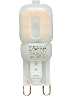 Rafta Osaka 3W Sarı Işık 3000K Buzlu Dim Edilebilir G9 LED Kapsül Ampul