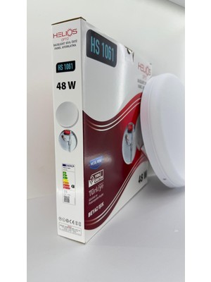 Rafta Helios Hs 1061 48W LED Panel Armatür – Beyaz Işık – Metal Kasa – Sıva Üstü Yuvarlak Panel