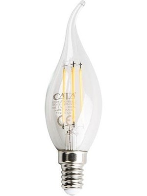Rafta Cata CT-4062 4W/3000K Kıvrık Buji LED Flament Ampul (G.ışığı) Cata
