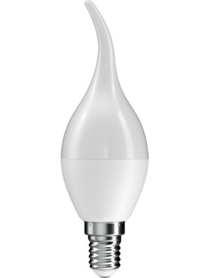 Rafta Rutter RT-1188 5W Kuğu LED Mum Ampul 6500K Beyaz Işık E14 Kıvrımlı Ampul