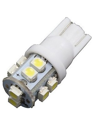 Rafta Autoleuchten 10 x Superweiss T10/921/912-KFZ-IŞARETI-TAG & Bina Içi 10-Yapılmış Smd Ampul (3 °c Bağlantı: T10-BEYAZ-DC12 V)