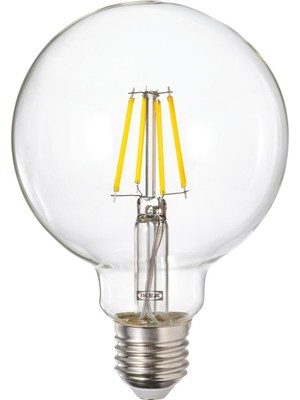 Rafta Ikea Lunnom Serisi, LED Ampul E27, 470 Lm, Işık Rengi: Sıcak Işık (2200 Kelvin) Işık Rengi: Sıcak Işık (2200 Kelvin) #ffffff
