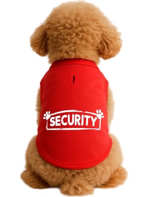 Rafta Mpz Pets Kedi ve Köpek Kıyafeti & Elbisesi Kırmızı Security Atlet Xs