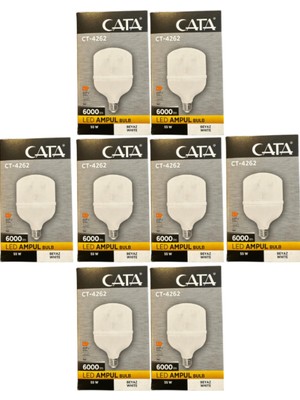 Rafta Cata CT-4262 55W 6400K (Beyaz Işık) E27 Duylu LED Torch Ampul (8 Adet)
