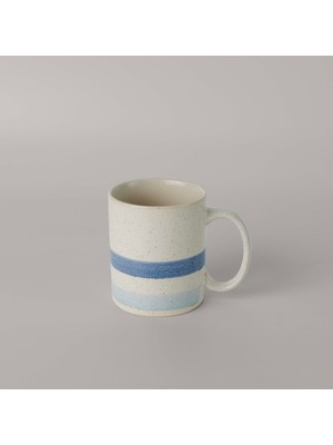 Rafta Linens Jose Seramik 400 ml Kupa Ekru-Mavi