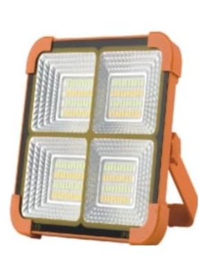 Rafta 50W LED Projektör Beyaz -Sarı Işık 9000 Lümen Güneş Enerjili