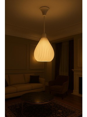 Rafta Modern Spiral Tasarım Sarkıt Avize – Dekoratif Tavan Lambası, Şık ve Dayanıklı Aydınlatma, Salon Yatak Odası, Mutfak, Ofis ve Iş Yerleri ile Her Odaya Uyumlu