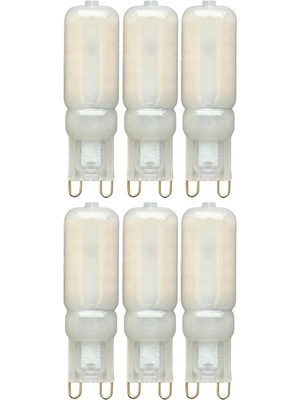 Rafta Avarson Osaka LED Kapsül Ampul, 5W, Sarı Işık (3000K), G9 Duylu, 6 Adet