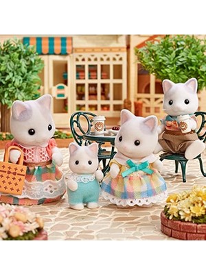 Rafta Siyah Renkli La Famille Chat Latté, Sylvanian Families