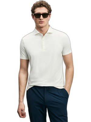 Rafta Lufian Erkek Spencer Hi- Tech Performance Dikişsiz Polo T-Shirt 111040240 Beyaz