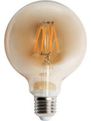 Rafta Cata 6W Rustik LED G95 Glop Ampul CT-4286 2 Adet,sarı,
