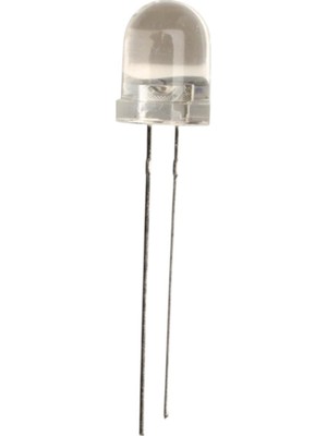 Rafta 8mm Turuncu Şeffaf LED - 50 Adet