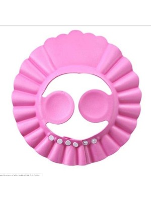 Rafta Pembe Renk Banyo Şapkası Kız Çocuk Bebek Güvenli Şampuan Şapkası Bebek Ayarlanabilir Şampuan Koruyucu Şampuan Koruması Çocuklar Için Saçları Gözyaşsız Yıkayın 0-6 Yaş