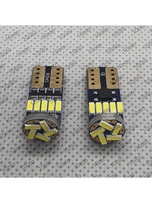 Rafta T10 LED Park Ampulü 15 LED Beyaz Süper Parlak