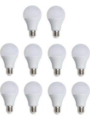 Rafta CATA-4277 9W LED Ampul E-27 Duylu Beyaz 10 Adet