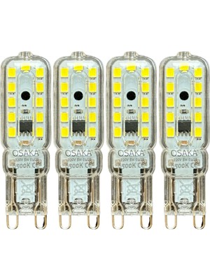 Rafta Osaka 5W 6500K Beyaz Işık G9 Duylu LED Kapsül Ampul, 4 Adet