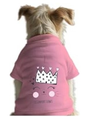Rafta Pembe Sweatshirt Kedi ve Köpek Kıyafeti, Sweet Prenses M