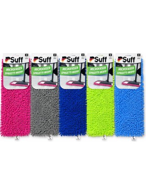 Rafta Suff 40 cm Mikrofiber Spagetti Mop Bezi – Islak & Kuru Temizlik – Karma Renk