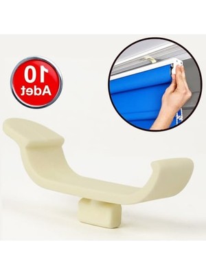 Rafta Stor Zebra Perde Montaj Aparatı (10'lu_paket) Plastik Dar - 3.5 cm