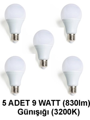 Rafta Cata LED Ampul 9 Watt (830LM) Günışığı, LEDGECT4277WW