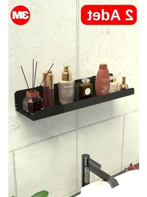 Rafta Yapışkanlı Çok Amaçlı Banyo Düzenleyici, 2 Adet ile Organize Edin