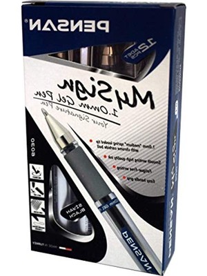 Rafta Jel Roller Kalem, Siyah Renk, 1 Mm, 12'li Paket