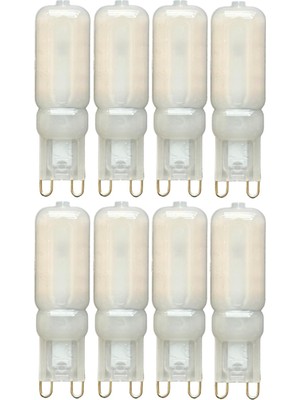 Rafta Avarson Osaka LED Kapsül Ampul, 5W, Sarı Işık (3000K), G9 Duylu, 8 Adet